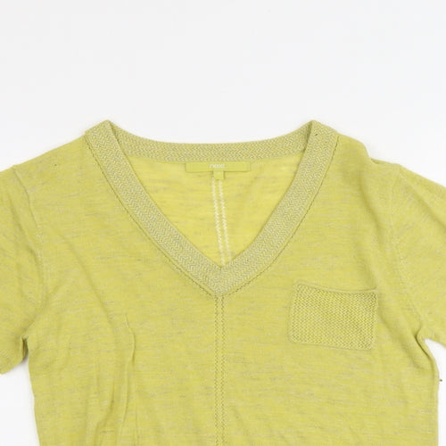 NEXT Womens Green V-Neck Acrylic Pullover Jumper Size 10