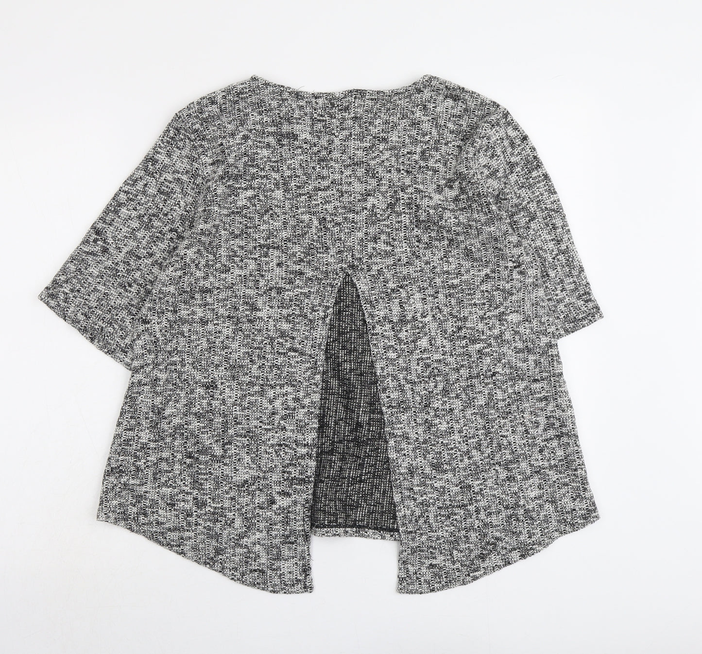 FOREVER 21 Womens Grey Round Neck Cotton Pullover Jumper Size L