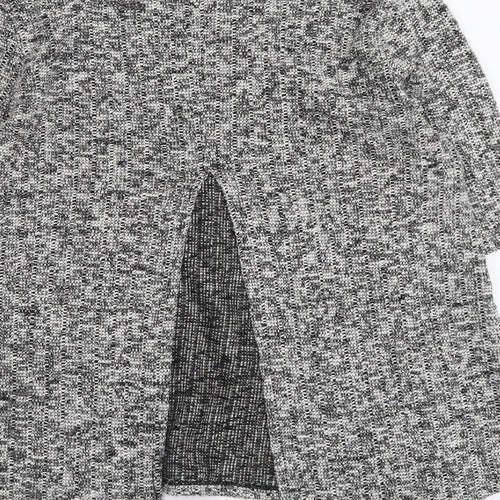 FOREVER 21 Womens Grey Round Neck Cotton Pullover Jumper Size L