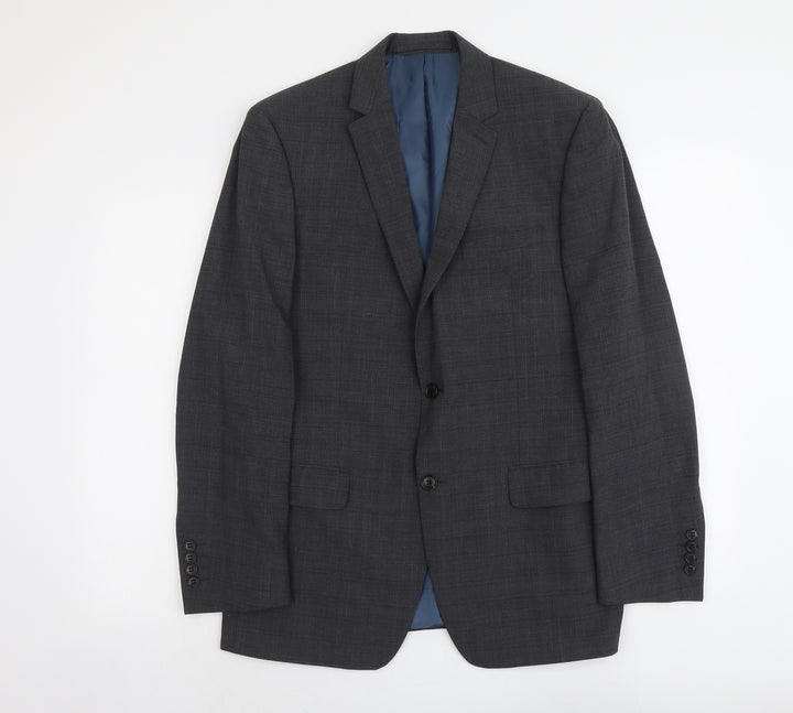 Marks and Spencer Mens Grey Wool Jacket Suit Jacket Size M Regular