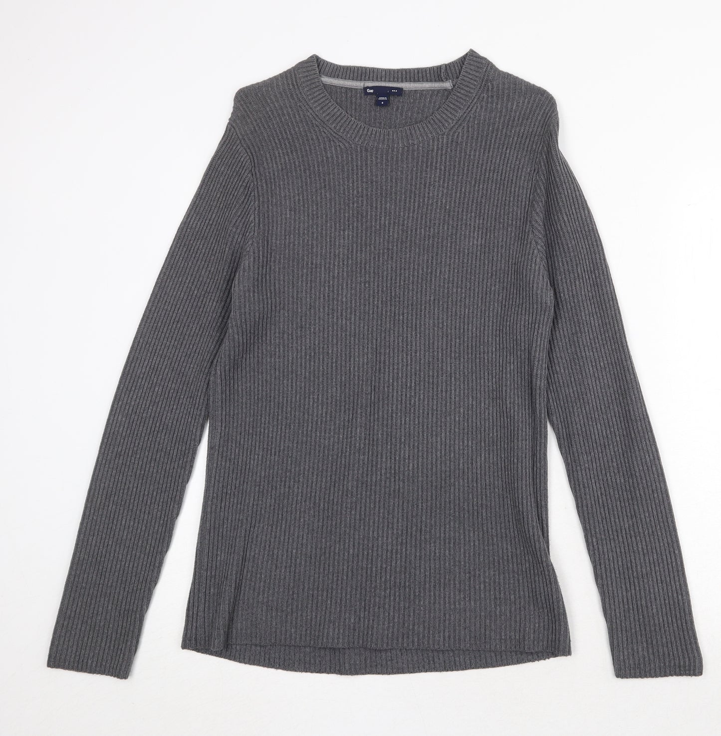 Gap Womens Green Round Neck 100% Cotton Pullover Jumper Size S