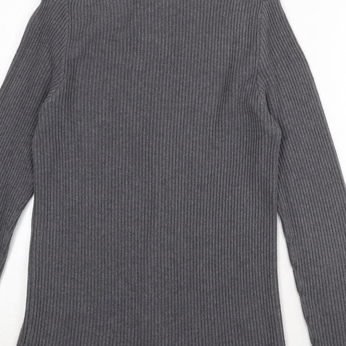 Gap Womens Green Round Neck 100% Cotton Pullover Jumper Size S