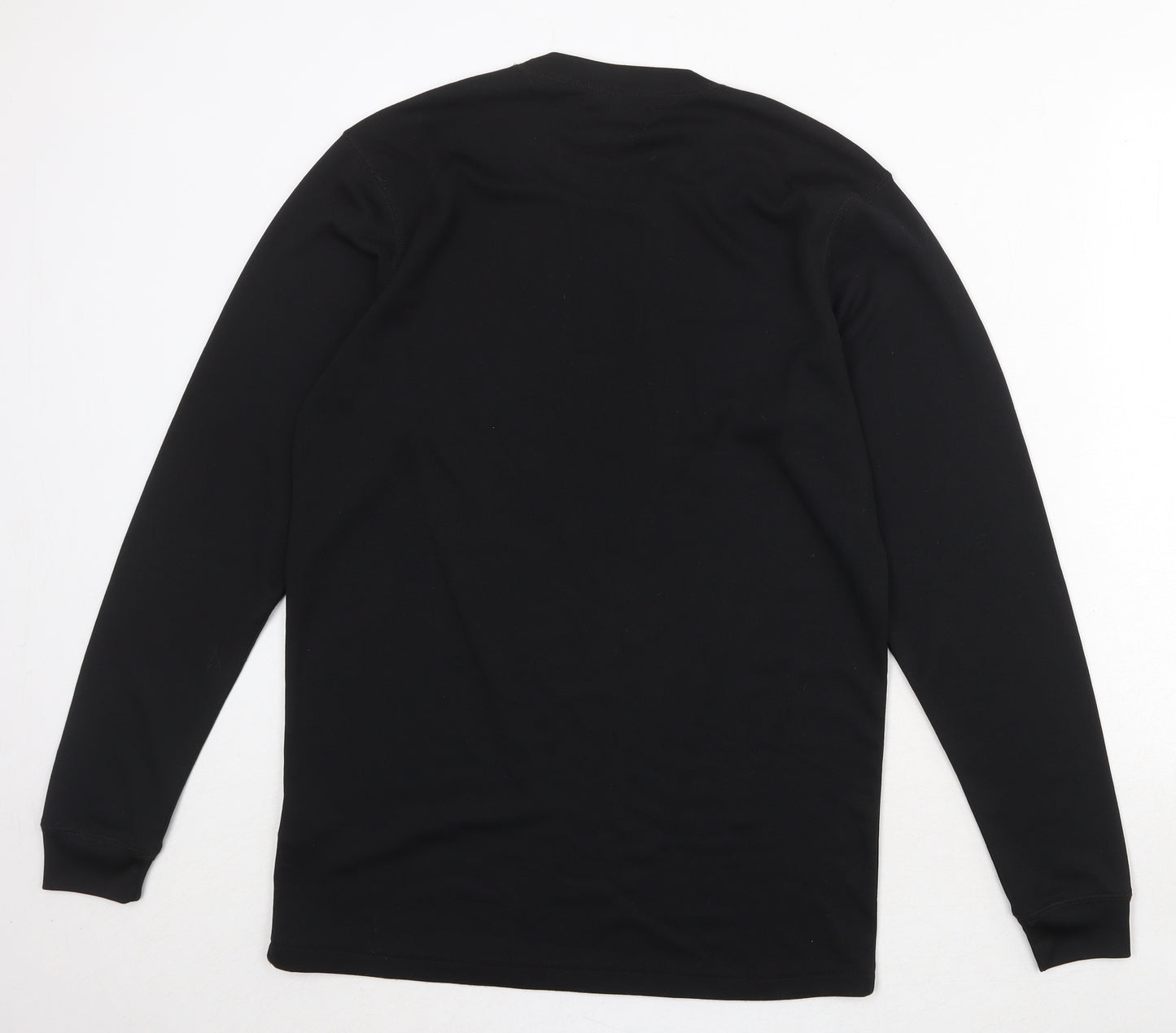 Campri Mens Black Polyester Pullover T-Shirt Size L Crew Neck Pullover