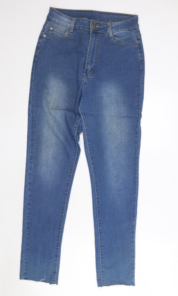 Bob Jeans Womens Blue Cotton Skinny Jeans Size 27 in Regular Zip