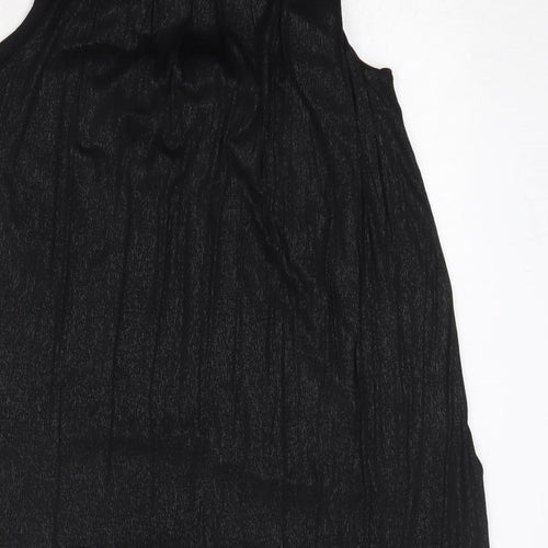 French Connection Womens Black Viscose Basic Tank Size S Round Neck