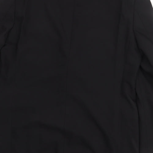 Voyager Mens Black Polyester Jacket Suit Jacket Size 40 Regular