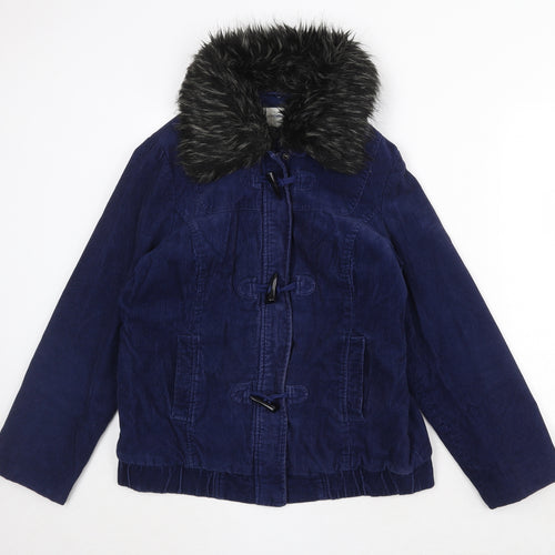 BHS Womens Blue Jacket Size 12 Zip