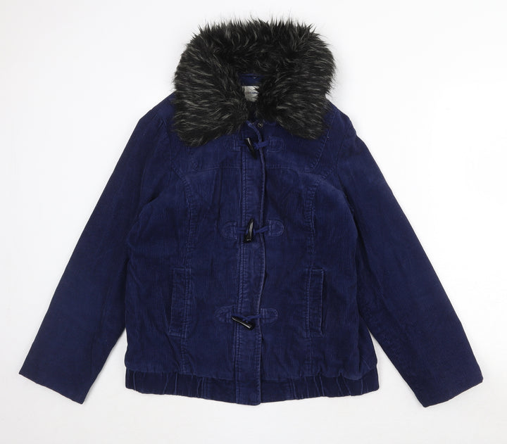 BHS Womens Blue Jacket Size 12 Zip