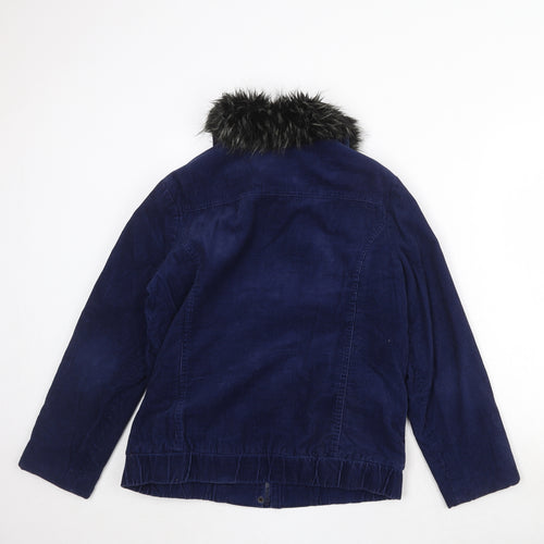 BHS Womens Blue Jacket Size 12 Zip