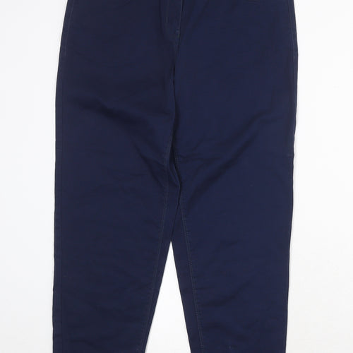 Up2Fashion Womens Blue Cotton Tapered Jeans Size 32 in Regular Zip