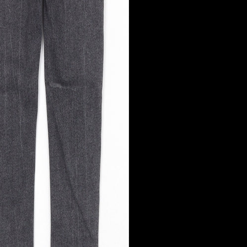 New Look Womens Grey Cotton Skinny Jeans Size 6 Regular Zip