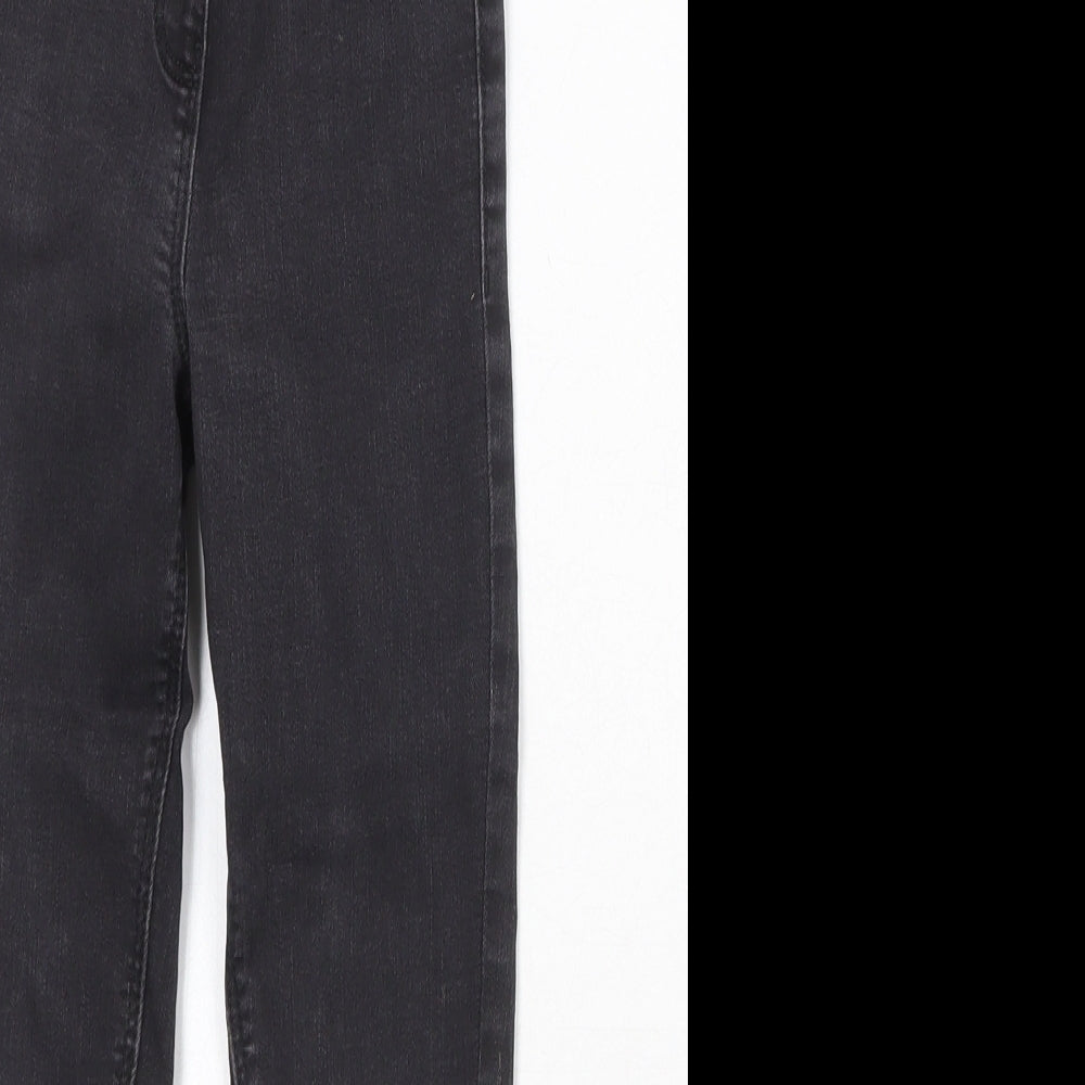 NEXT Boys Grey Cotton Skinny Jeans Size 7 Years Regular Zip