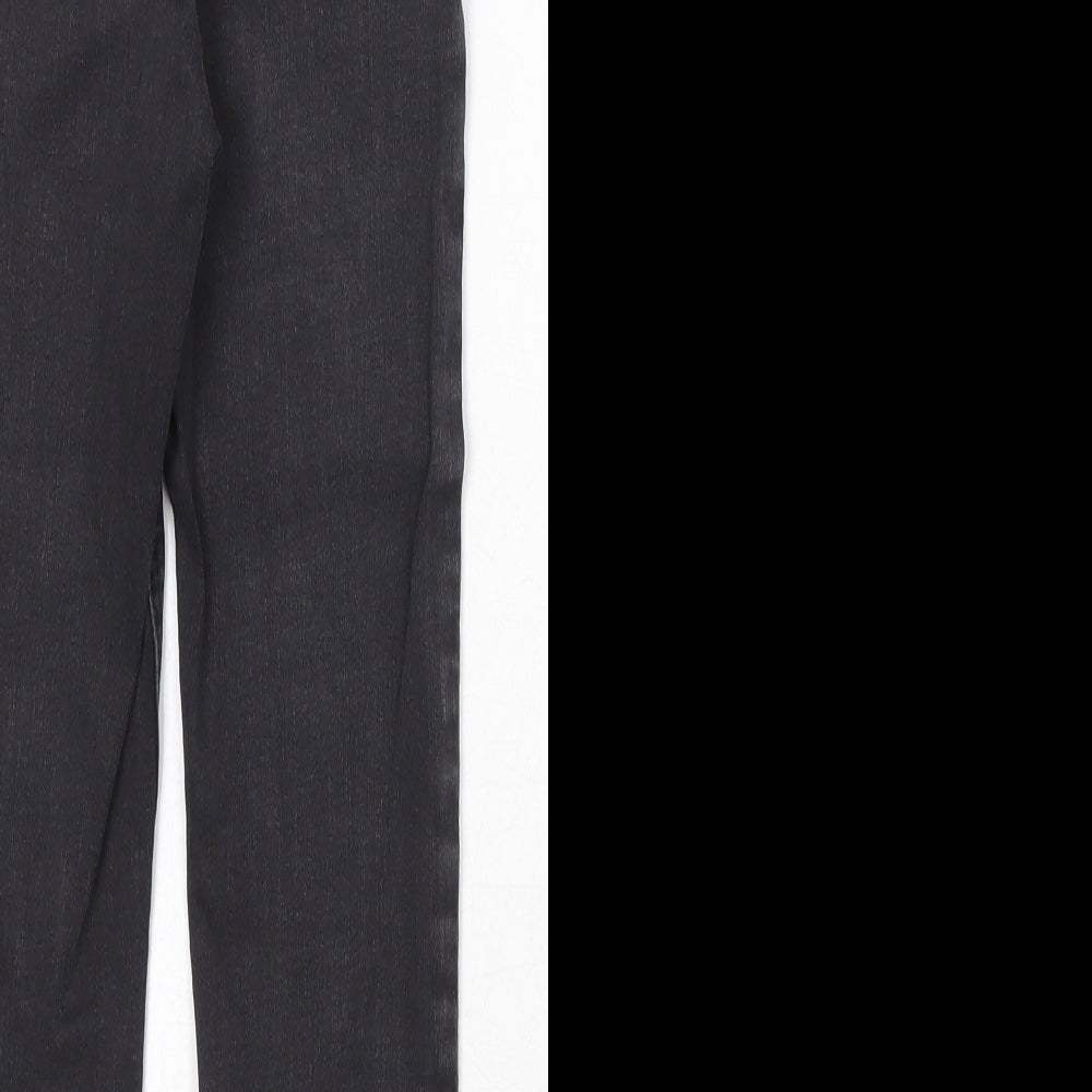 NEXT Boys Grey Cotton Skinny Jeans Size 7 Years Regular Zip