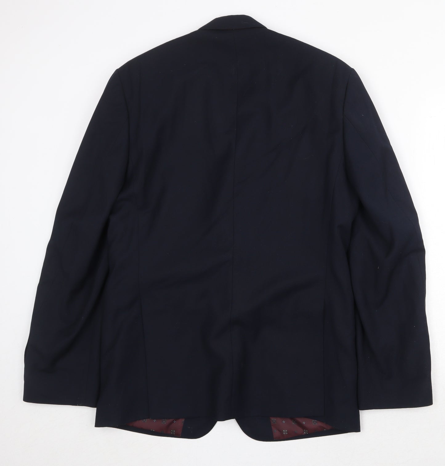 Burton Mens Blue Polyester Jacket Suit Jacket Size 40 Regular