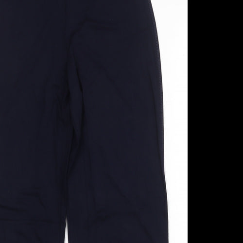 Marks and Spencer Womens Blue Viscose Trousers Size 10 Regular