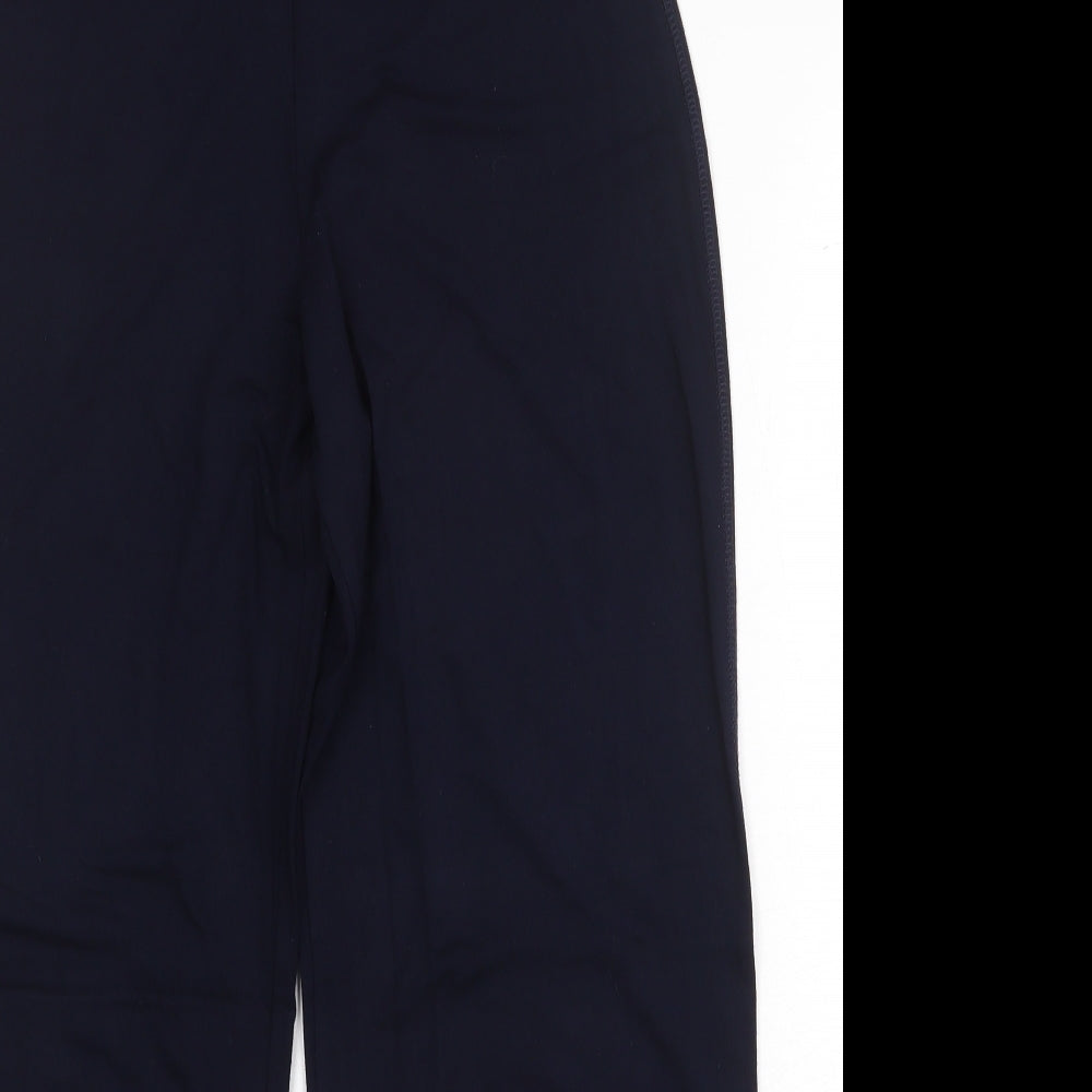 Marks and Spencer Womens Blue Viscose Trousers Size 10 Regular