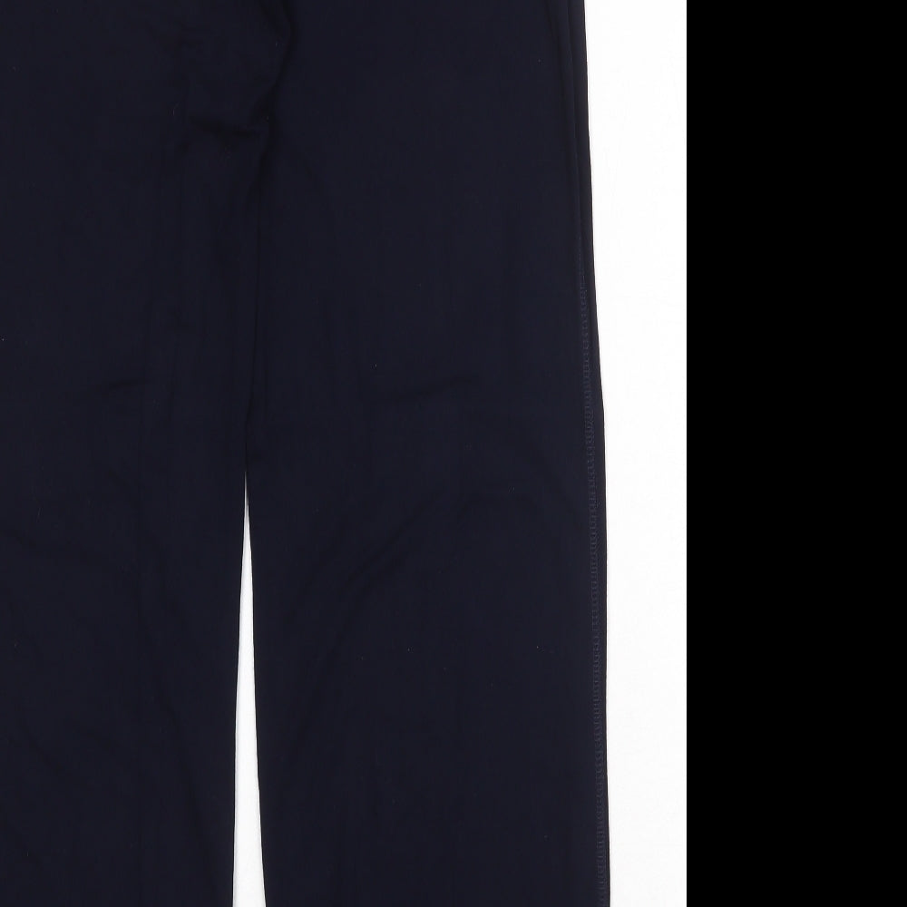 Marks and Spencer Womens Blue Viscose Trousers Size 10 Regular