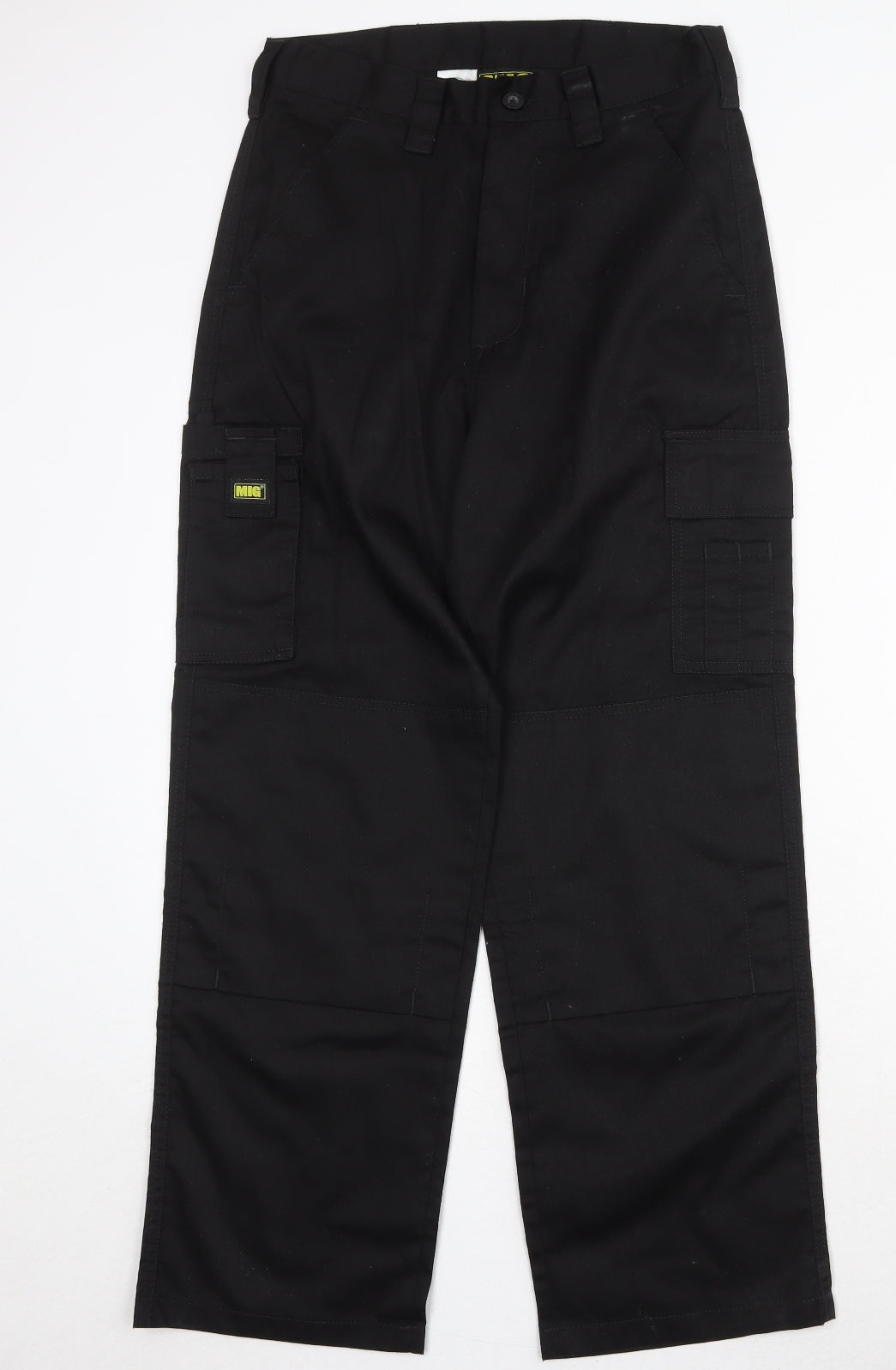Mud Ice Gravel Mens Black Polyester Cargo Trousers Size 30 in Regular Zip