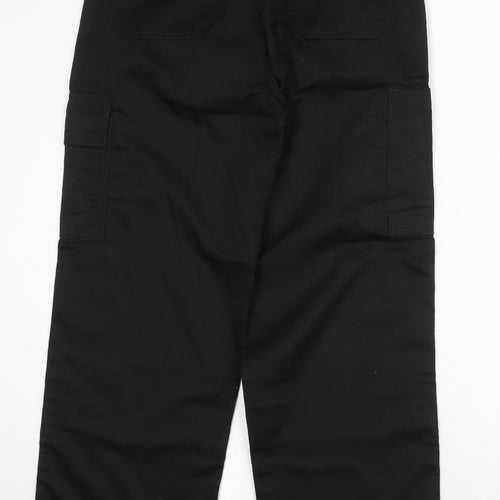 Mud Ice Gravel Mens Black Polyester Cargo Trousers Size 30 in Regular Zip
