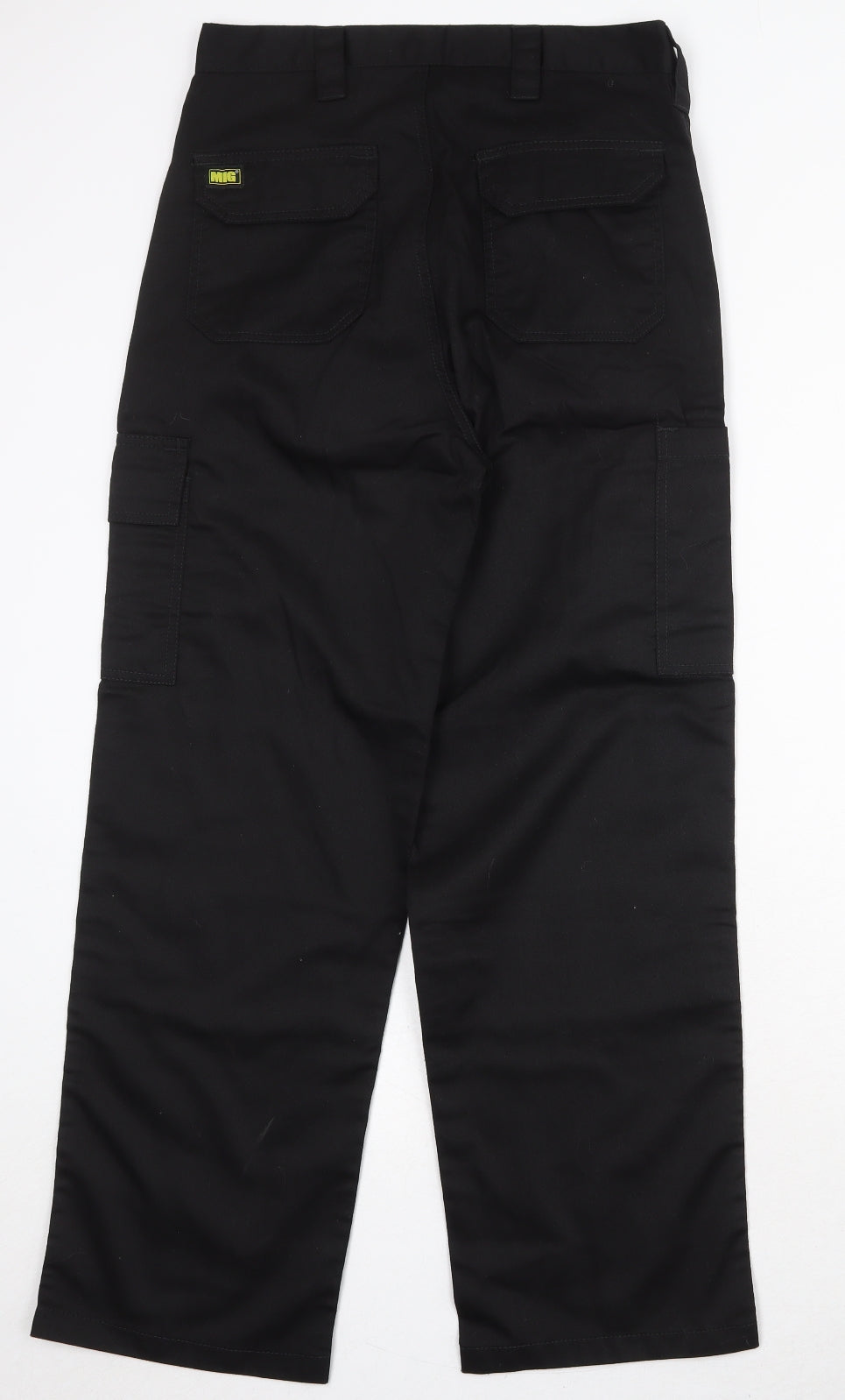 Mud Ice Gravel Mens Black Polyester Cargo Trousers Size 30 in Regular Zip