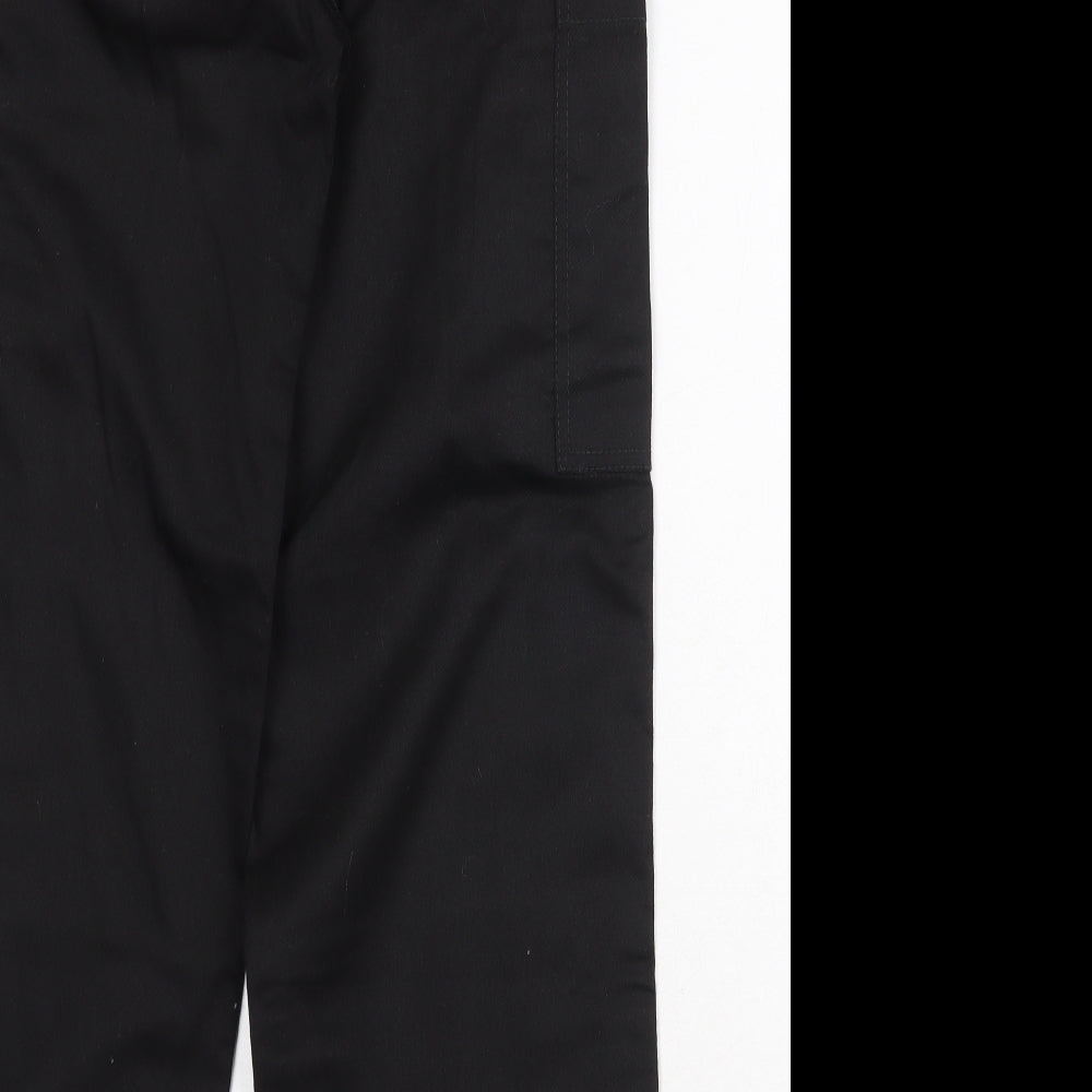 Mud Ice Gravel Mens Black Polyester Cargo Trousers Size 30 in Regular Zip