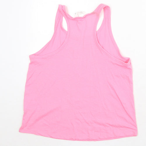 H&M Girls Pink Cotton Pullover Tank Size 12-13 Years Scoop Neck Pullover - Miami Florida