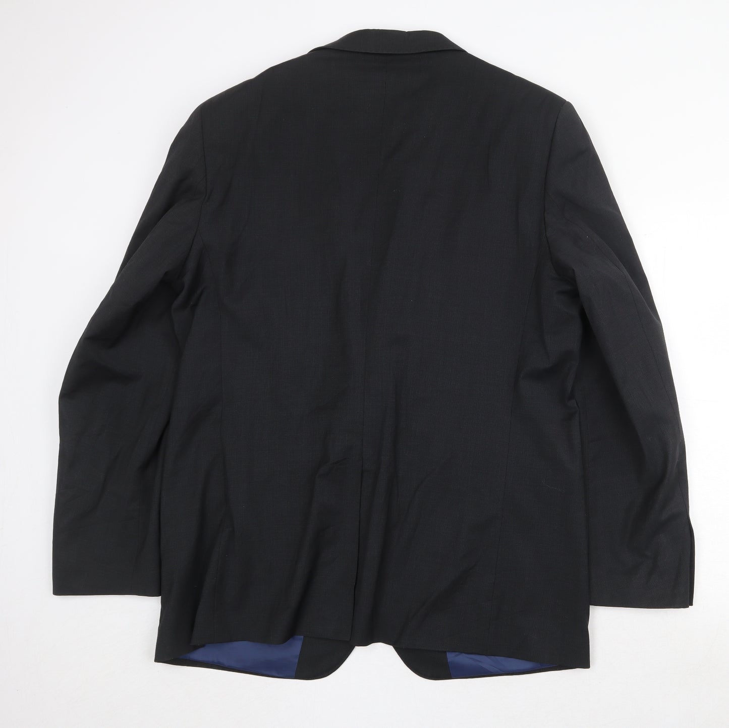 Marks and Spencer Mens Black Wool Jacket Suit Jacket Size 44 Regular