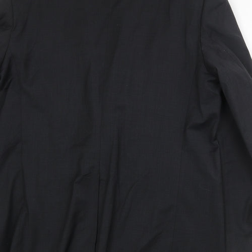 Marks and Spencer Mens Black Wool Jacket Suit Jacket Size 44 Regular