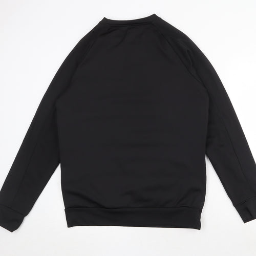 Boohoo Mens Black Polyester Pullover Sweatshirt Size M