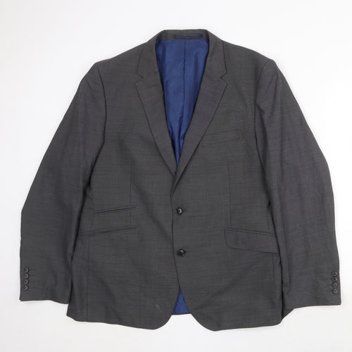 Marks and Spencer Mens Grey Wool Jacket Suit Jacket Size 44 Regular