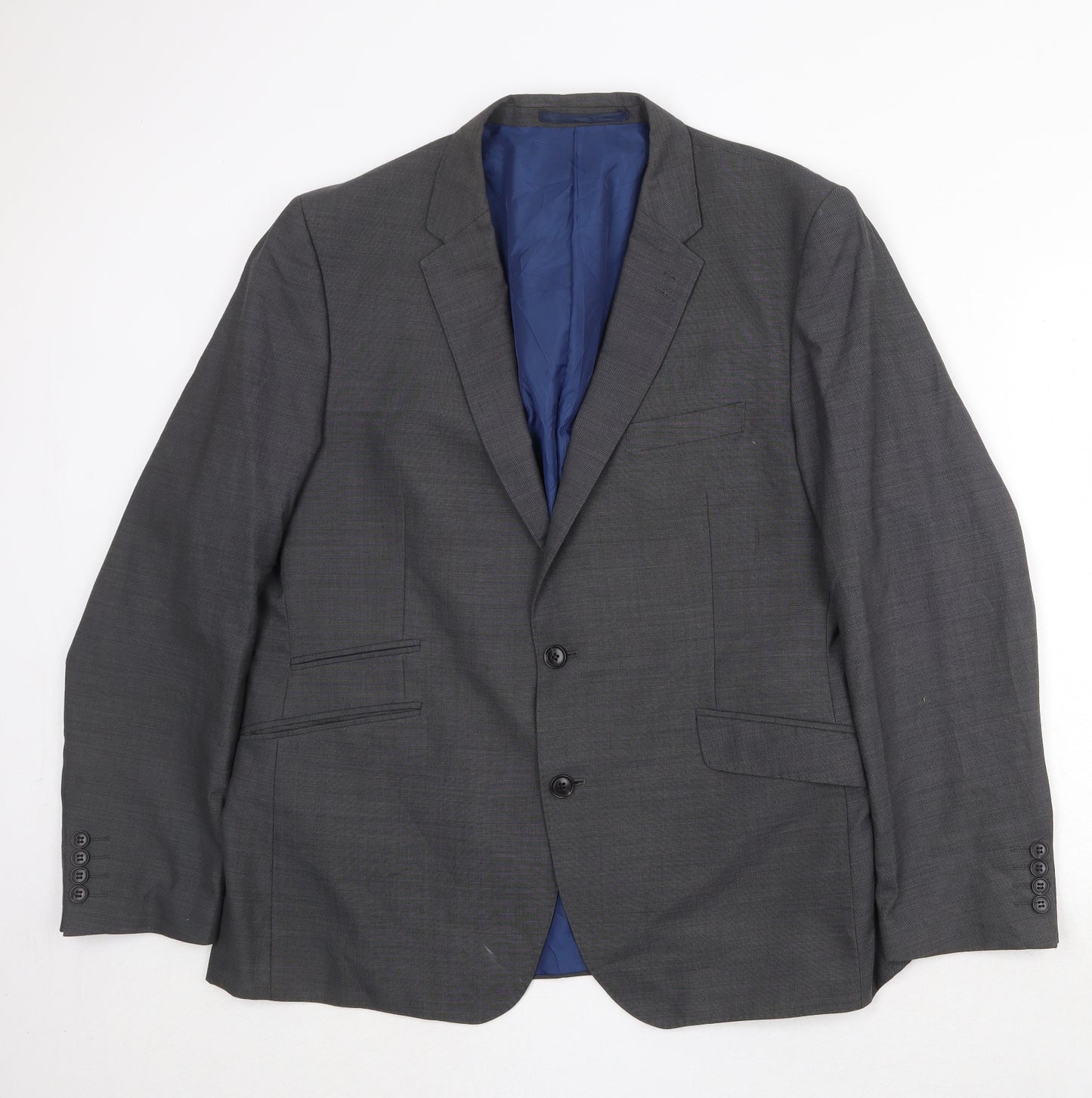 Marks and Spencer Mens Grey Wool Jacket Suit Jacket Size 44 Regular