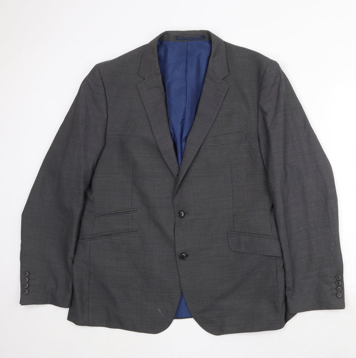 Marks and Spencer Mens Grey Wool Jacket Suit Jacket Size 44 Regular