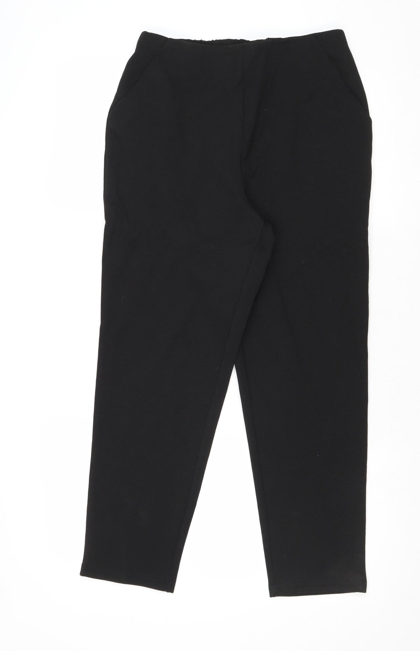 ASOS Womens Black Polyester Carrot Trousers Size 10 Regular