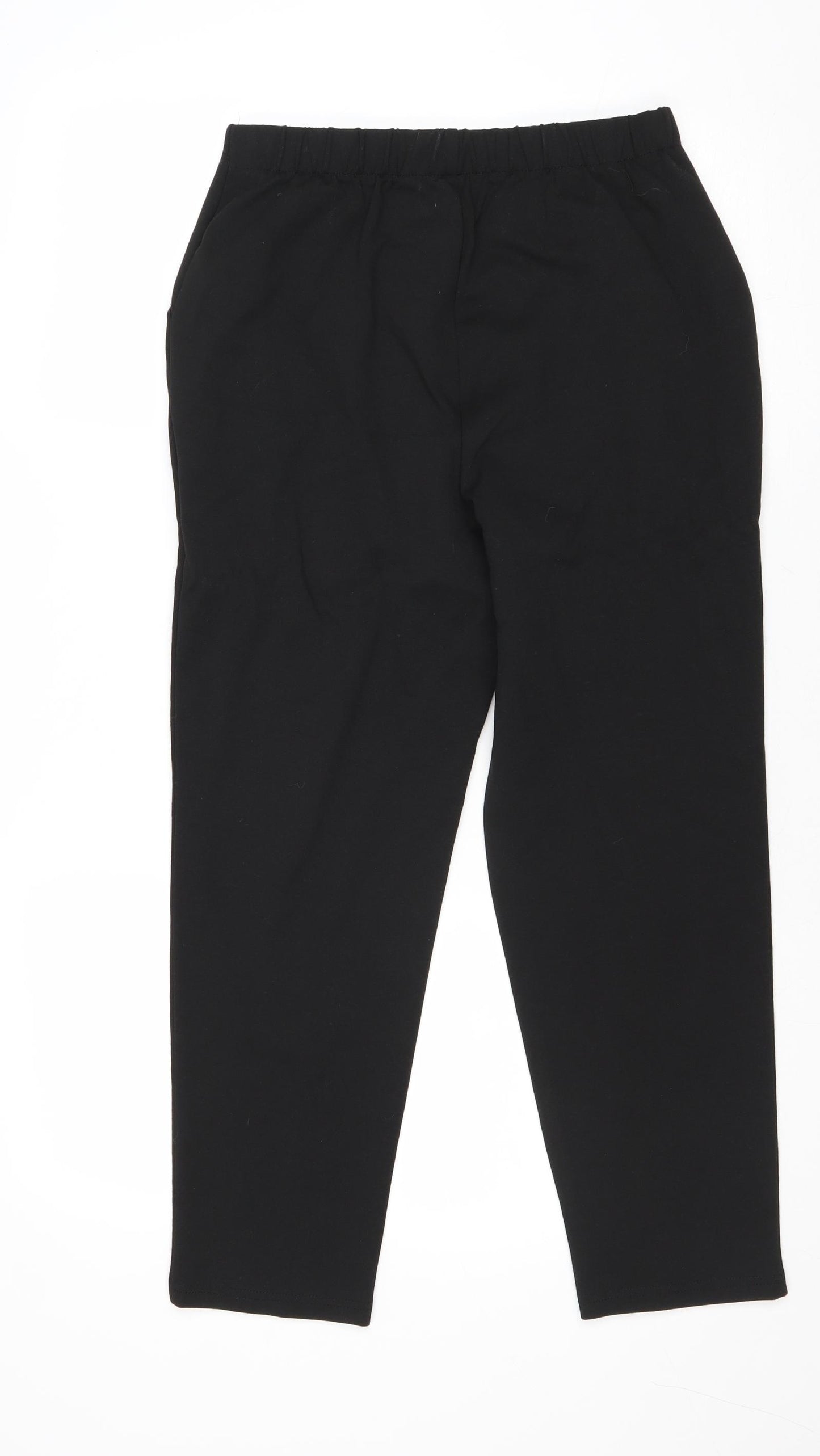 ASOS Womens Black Polyester Carrot Trousers Size 10 Regular