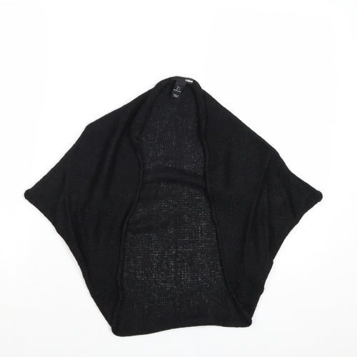 H&M Womens Black V-Neck Acrylic Cardigan Jumper Size S