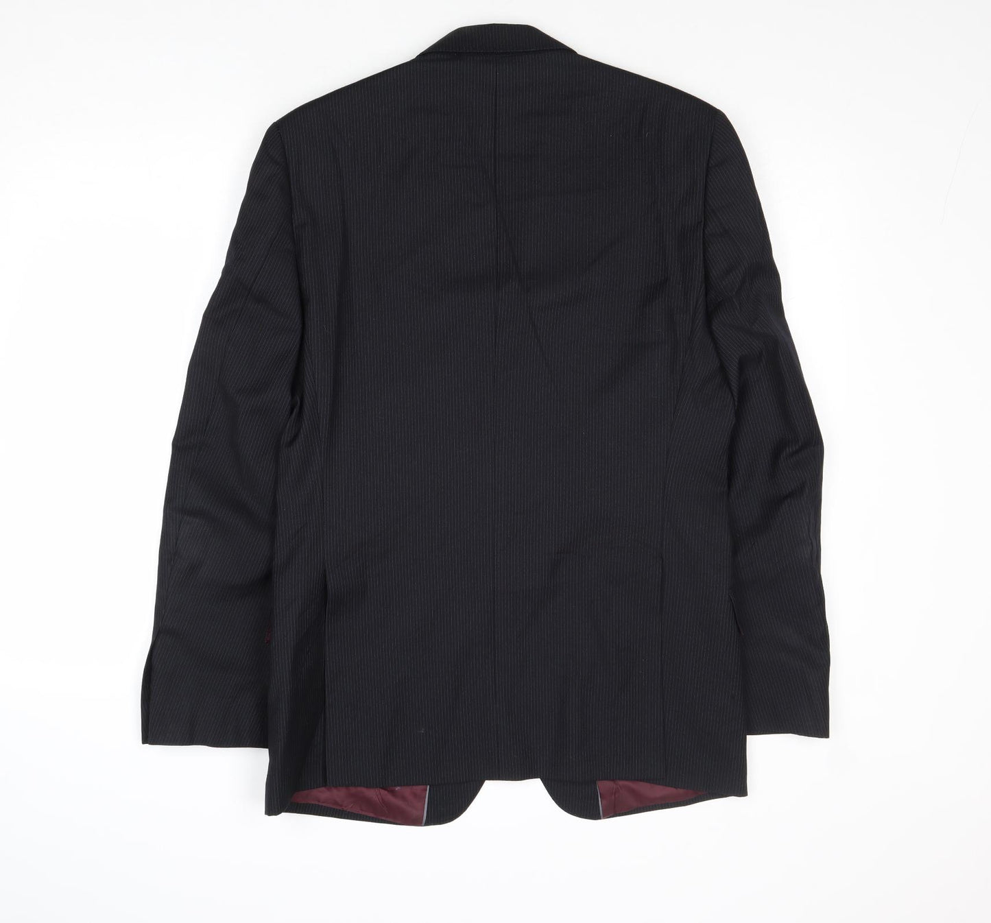 Marks and Spencer Mens Black Wool Jacket Suit Jacket Size 38 Regular