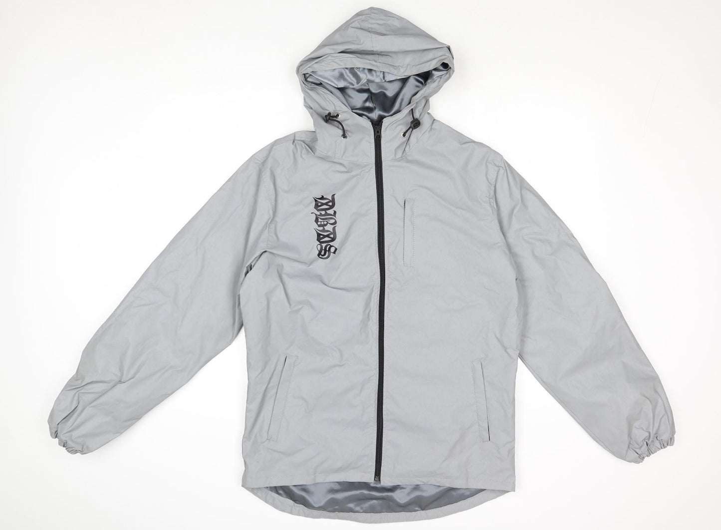 DBDS Clothing Mens Silver Jacket Size L Zip