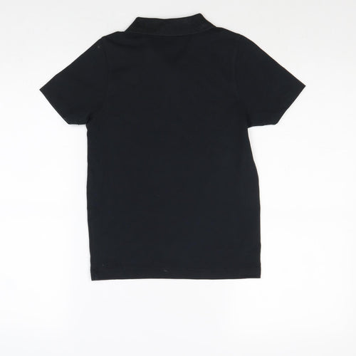 Umbro Boys Black Cotton Pullover Polo Size 9 Years Collared Button