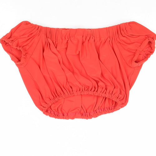 Love Womens Red Polyester Basic Tank Size XS Off the Shoulder
