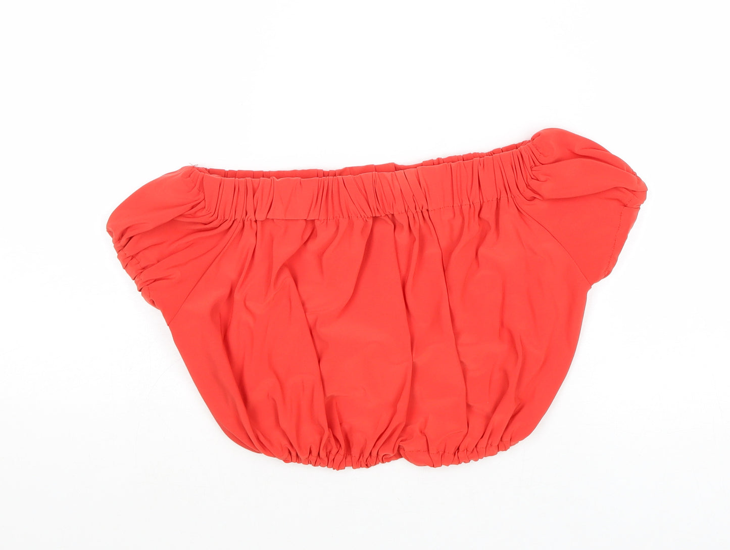 Love Womens Red Polyester Basic Tank Size XS Off the Shoulder