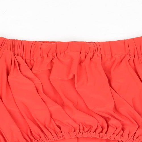 Love Womens Red Polyester Basic Tank Size XS Off the Shoulder