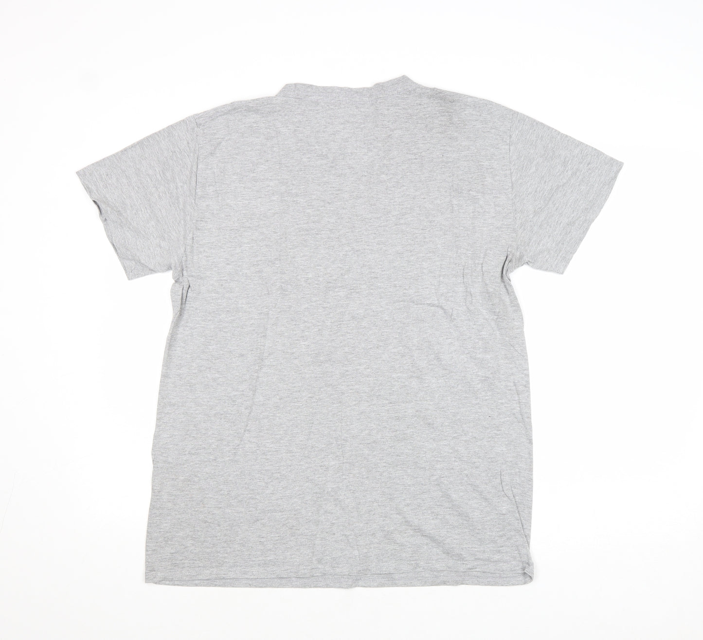 PRETTYLITTLETHING Womens Grey Polyester Basic T-Shirt Size M Round Neck - Beverly Hills