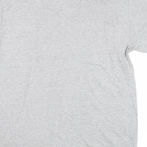 PRETTYLITTLETHING Womens Grey Polyester Basic T-Shirt Size M Round Neck - Beverly Hills