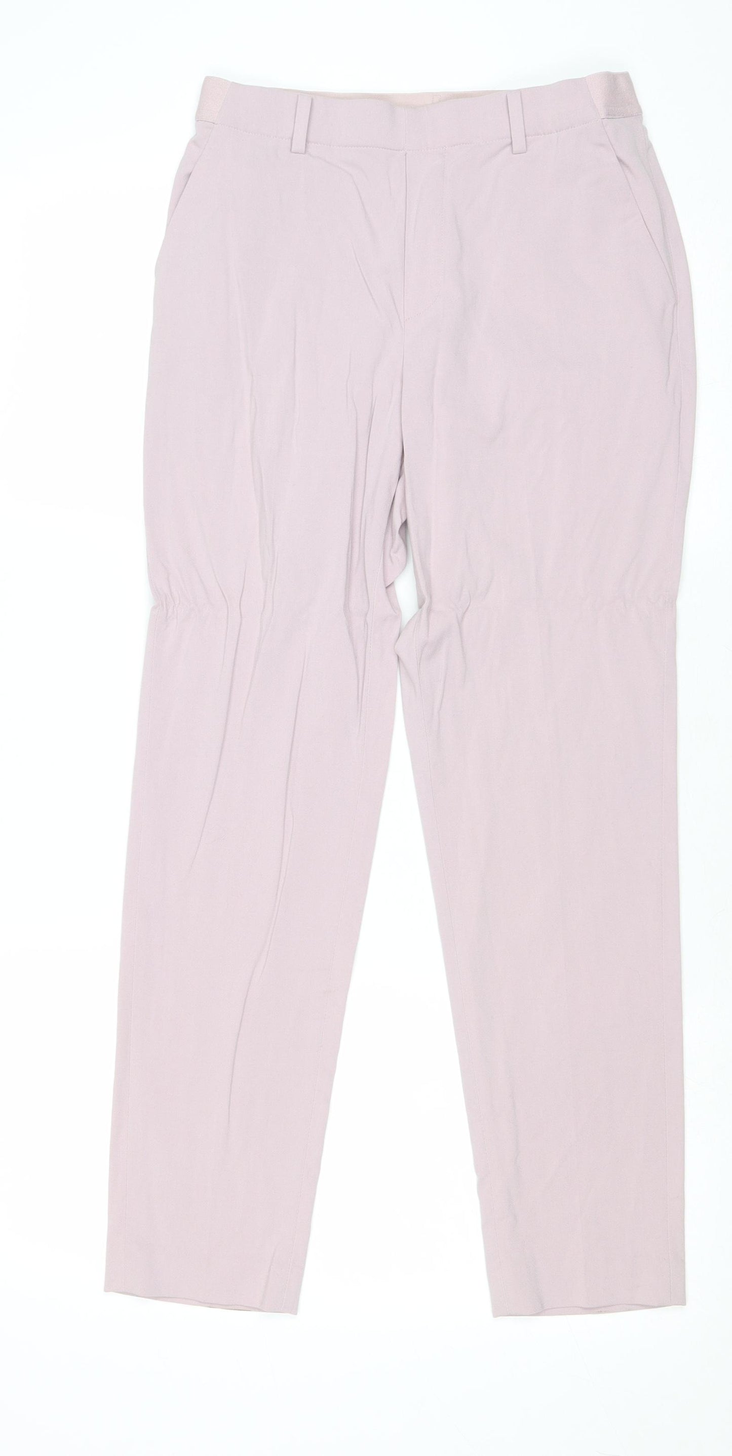 Uniqlo Womens Purple Polyester Trousers Size S Regular