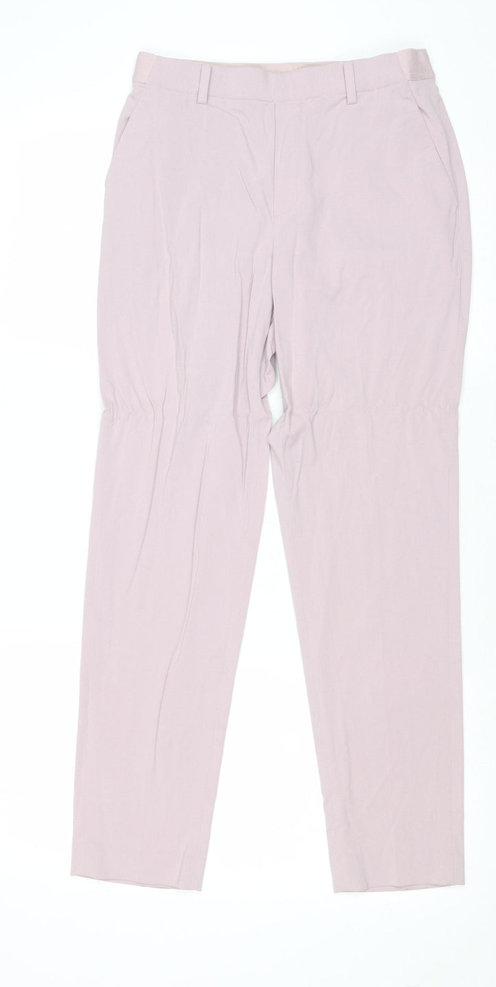 Uniqlo Womens Purple Polyester Trousers Size S Regular
