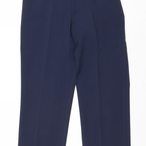 Pinns Womens Blue Polyester Trousers Size 10 Regular