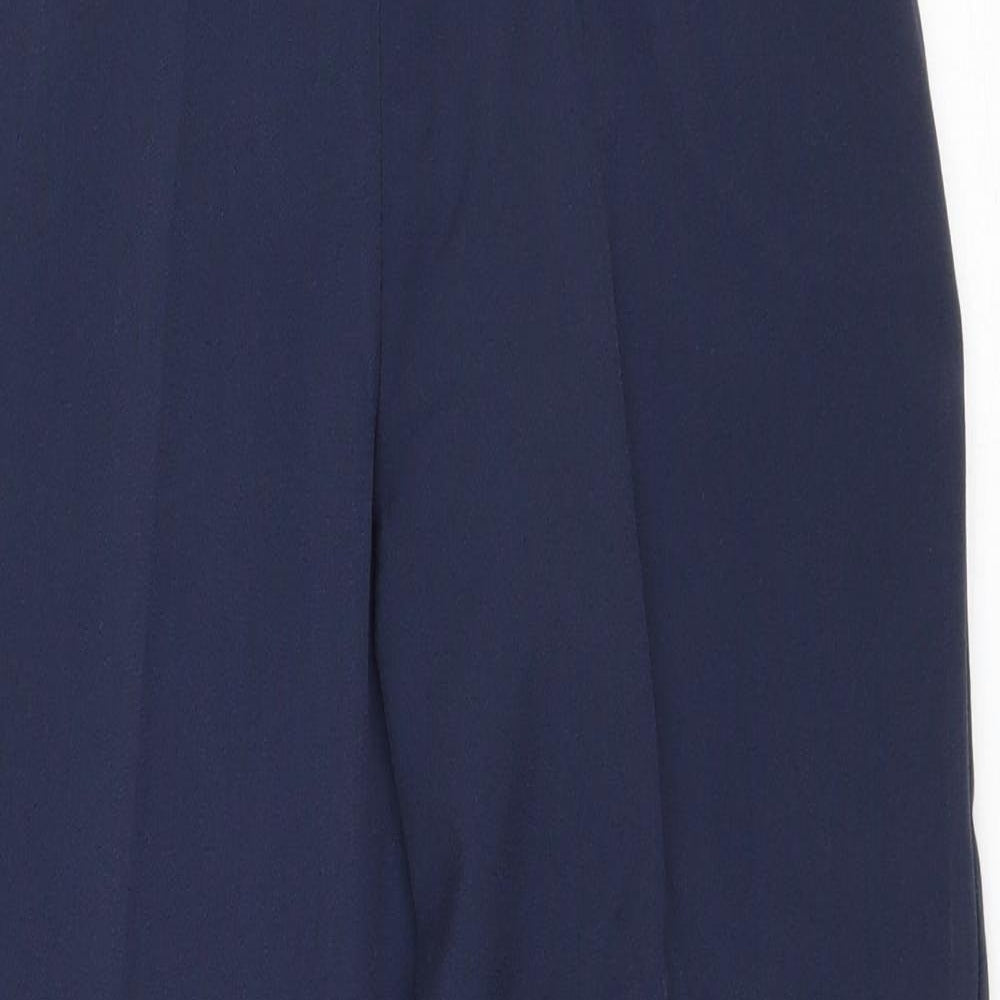 Pinns Womens Blue Polyester Trousers Size 10 Regular