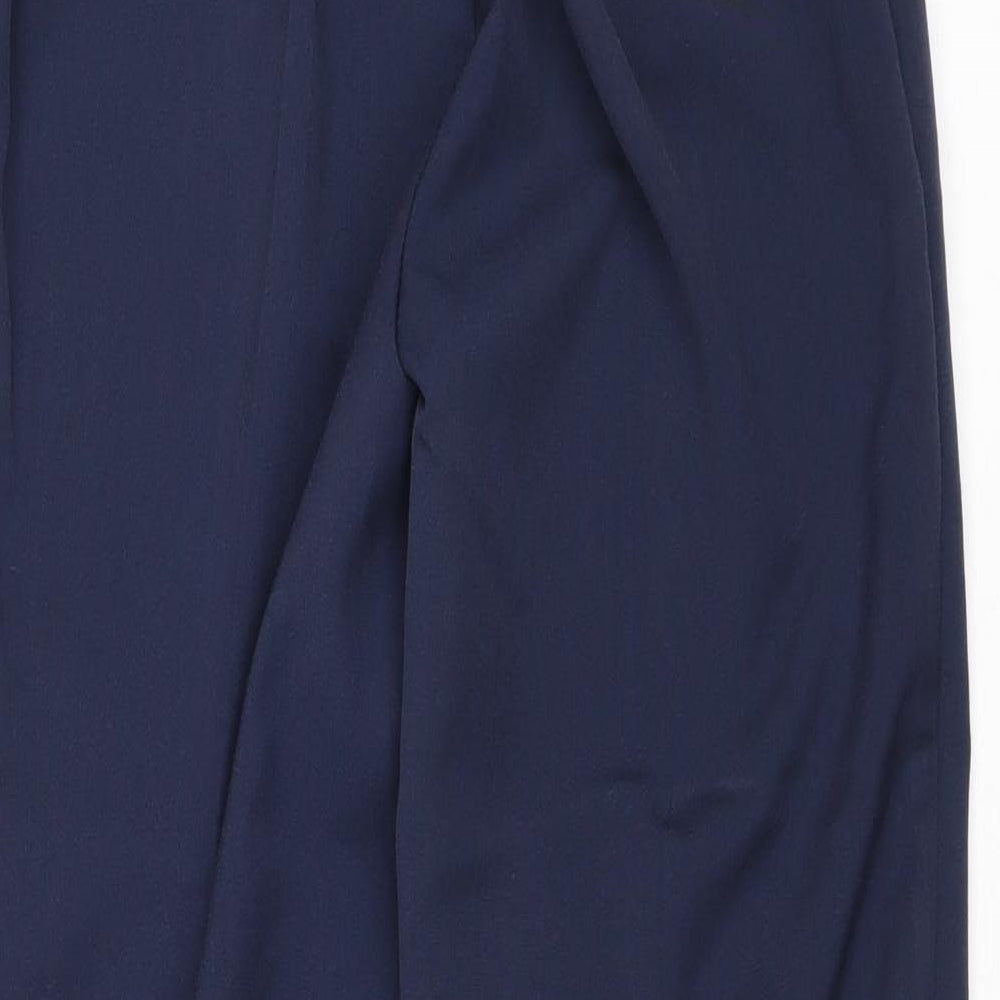 Pinns Womens Blue Polyester Trousers Size 10 Regular