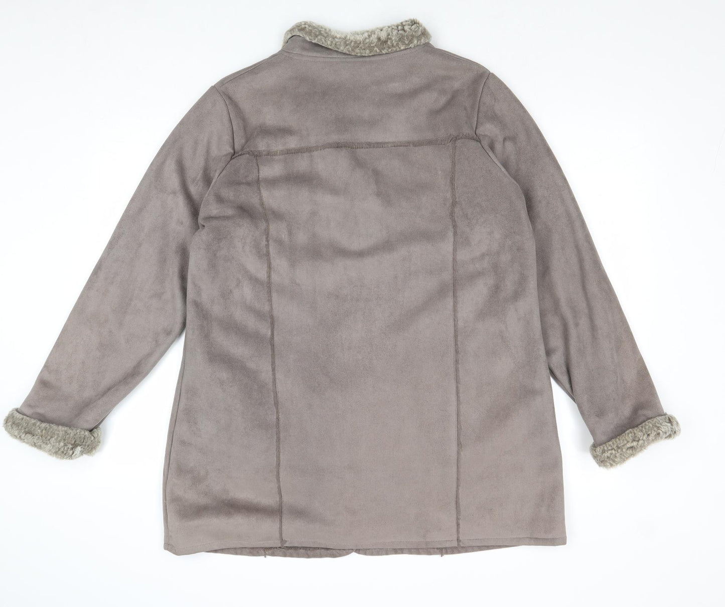 Bonmarché Womens Grey Jacket Size 14 Toggle