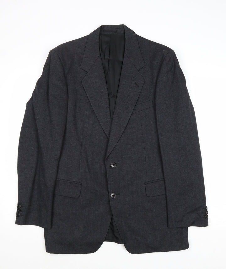 Calders Mens Grey Wool Jacket Suit Jacket Size 38 Regular